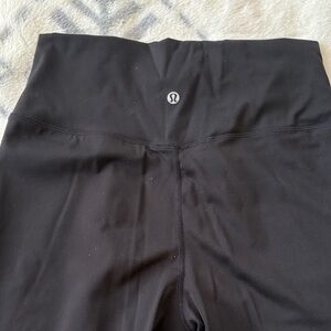 Lululemon Black High-Waisted Leggings No front seam